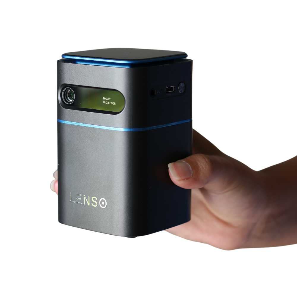 LENSO SEE - Tragbarer Mini-Projektor mit universellem USB-C-Anschluss